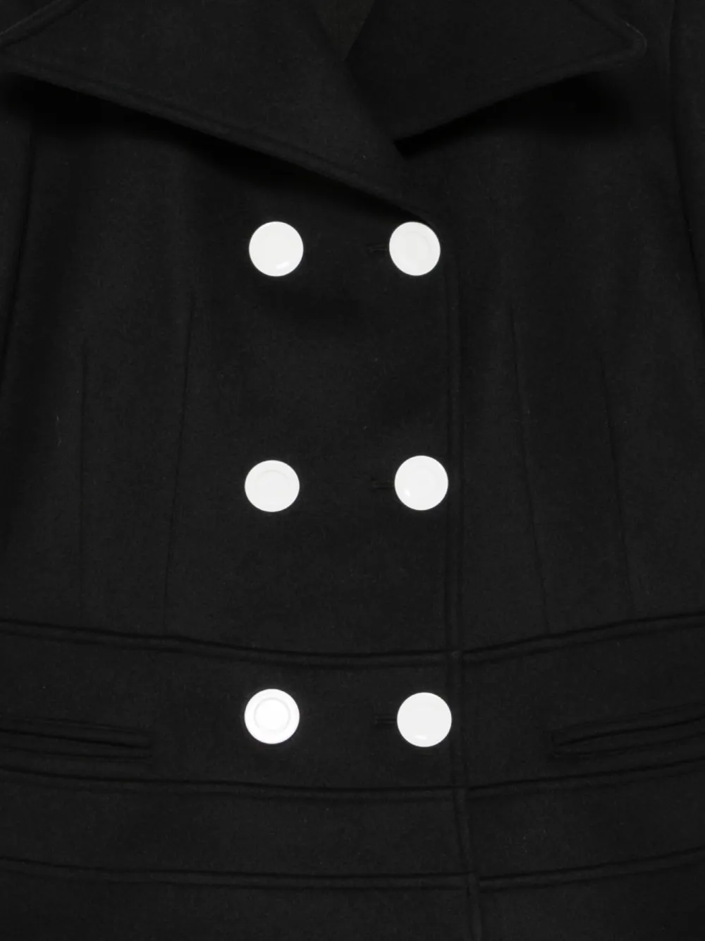 Proenza Schouler double-breasted peplum coat Zwart