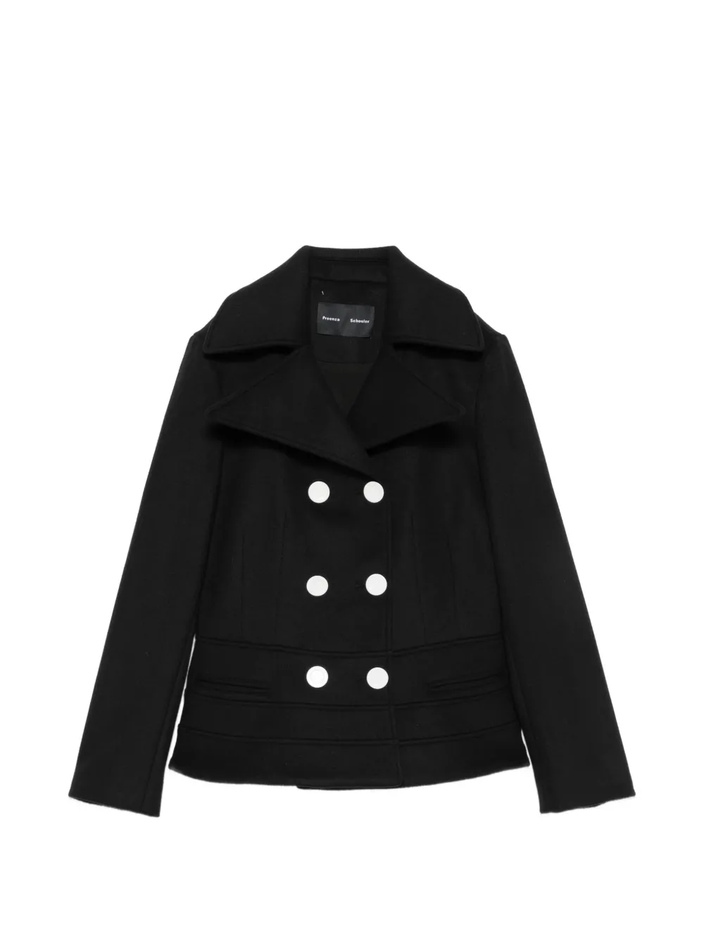 Proenza Schouler double-breasted peplum coat Zwart