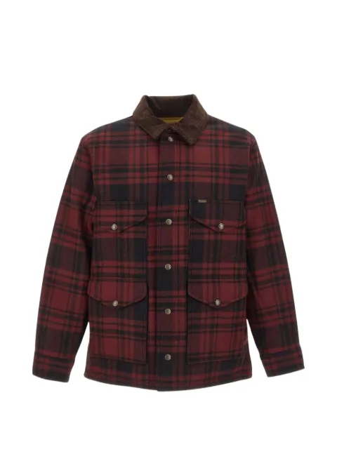 Filson check-pattern corduroy-collar jacket