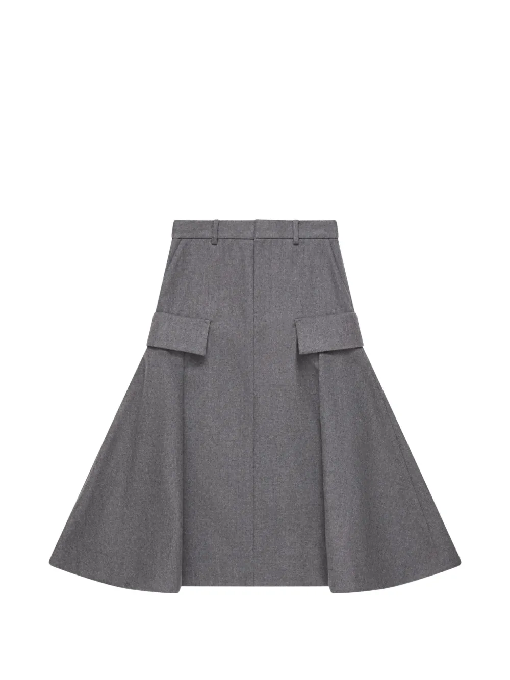 Sacai Midi-plooirok Grijs