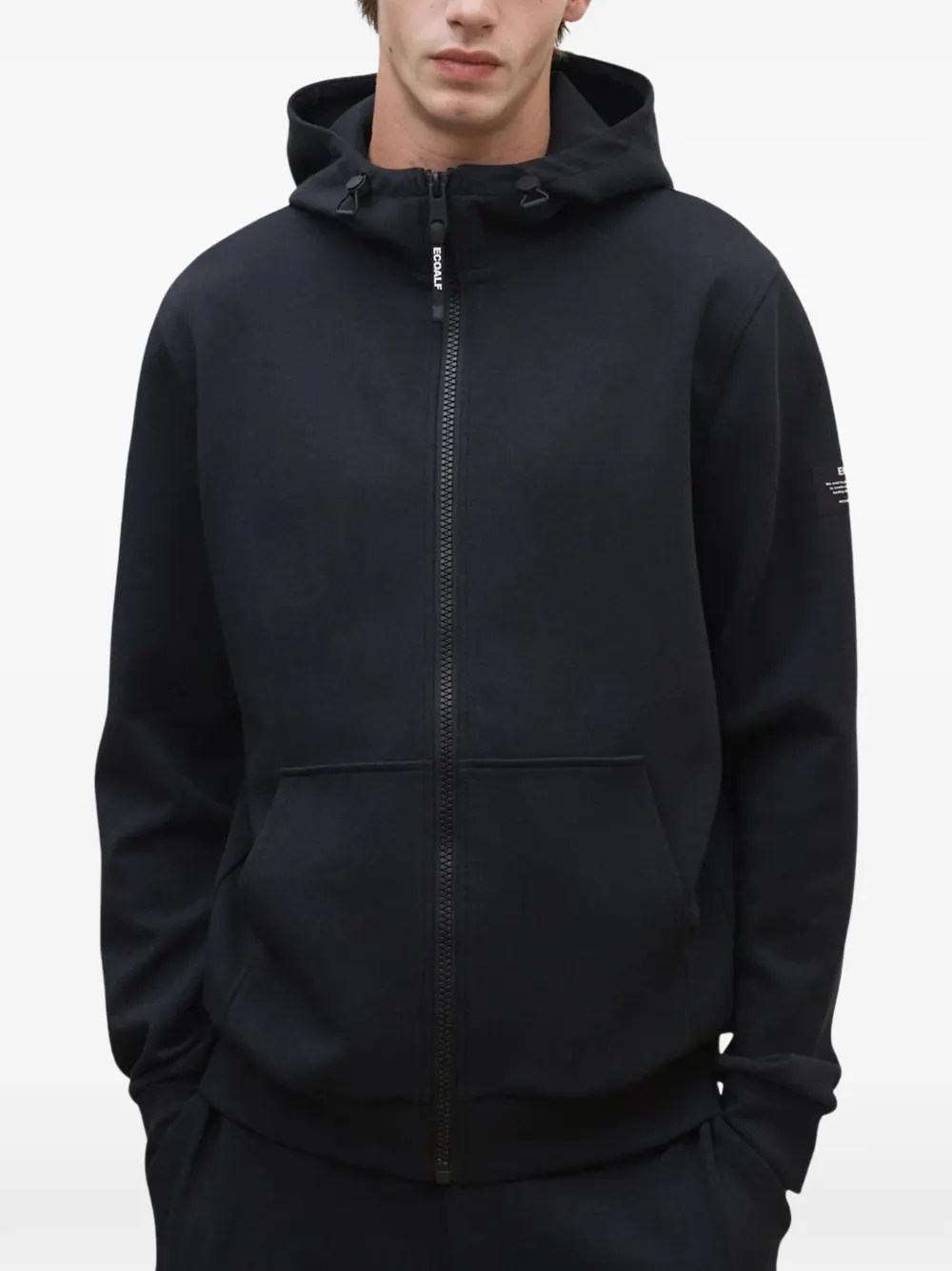 Ecoalf Agadir hoodie met rits Zwart