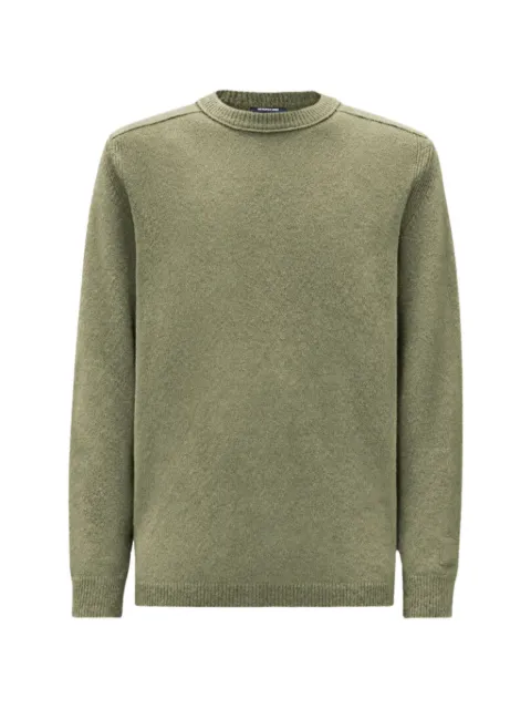 C.P. Company Metropolis Series bouclè extrafine merino crewneck logo sweater