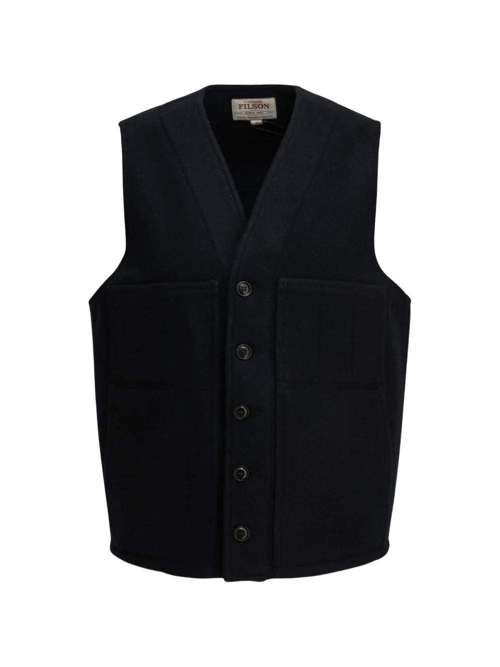 Filson button-up sleeveless gilet - Blue