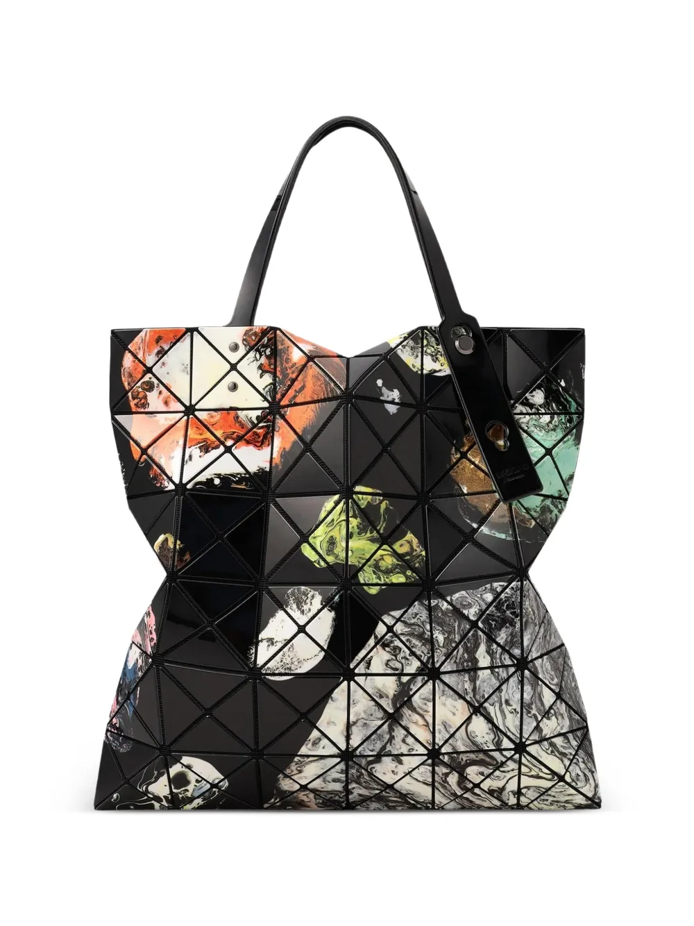 Bao Bao Issey Miyake Borsa tote Cosmic geometrica con stampa - Nero