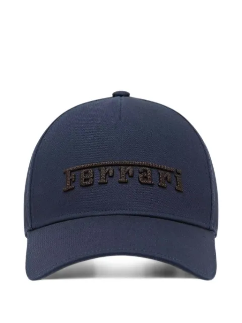 Ferrari logo-embroidered baseball cap