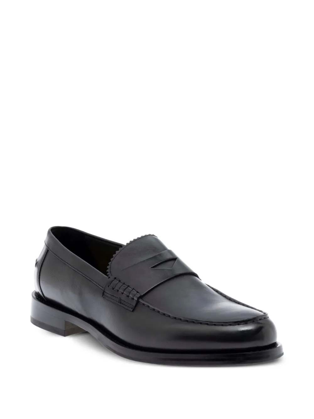 Doucal's leather loafers Zwart