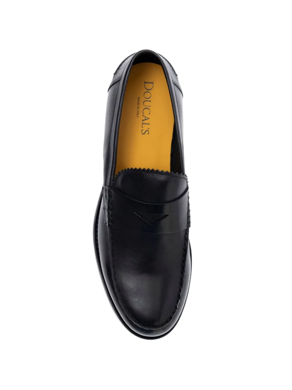 Doucal's leather loafers Zwart