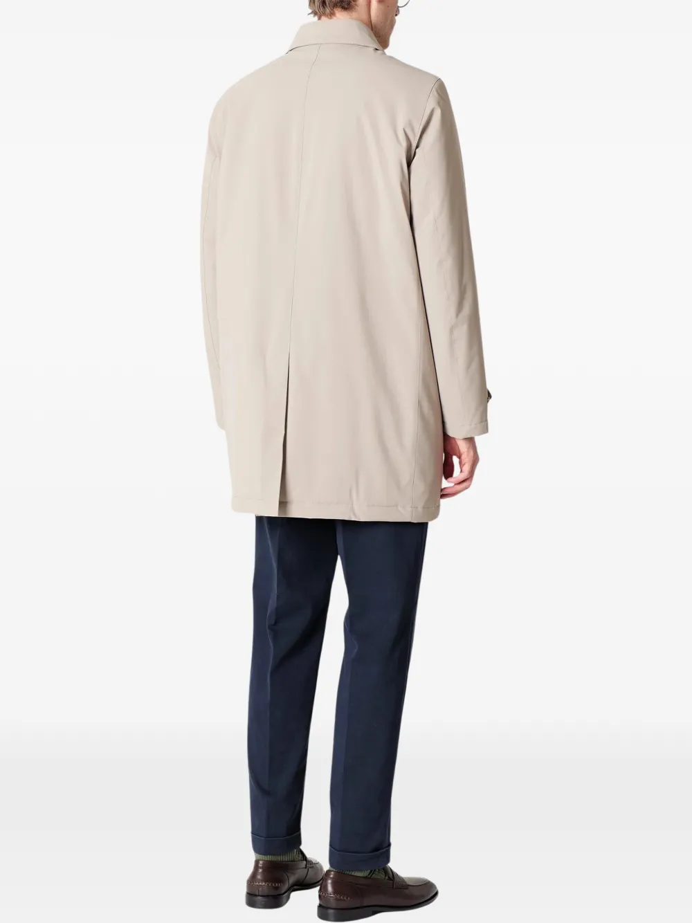 Manuel Ritz concealed-fastening coat Beige