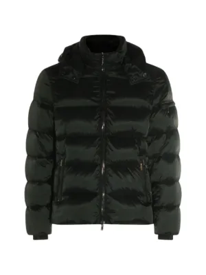 Moncler Maya 70 Hooded Short Down Jacket | Black | FARFETCH
