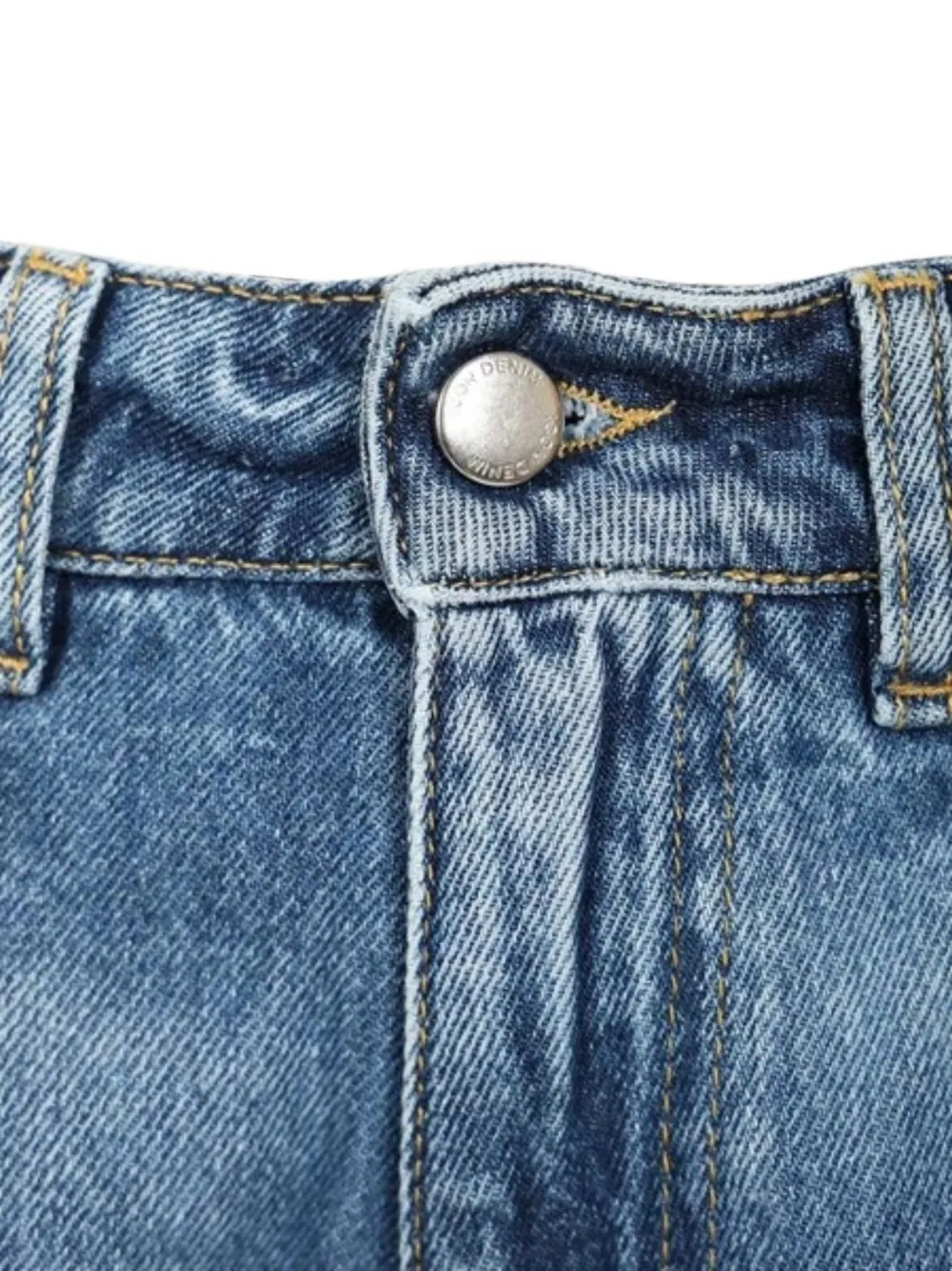 ICON DENIM Bea jeans met vervaagd effect en wijde pijpen Blauw