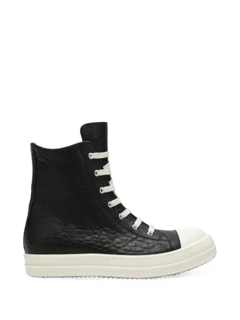 Rick Owens high-top leather sneakers