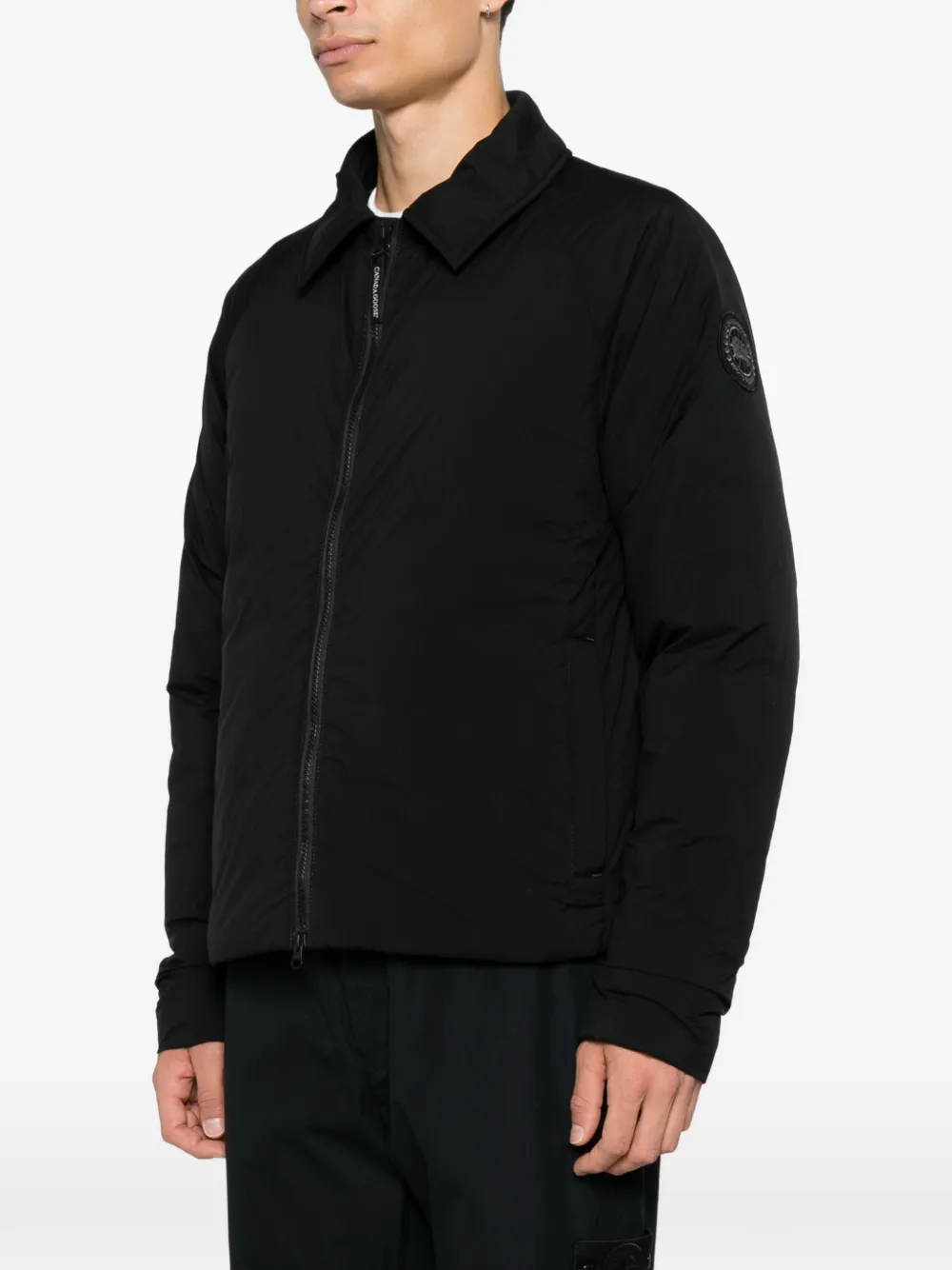 Canada Goose Jas met rits en logo-patch Zwart