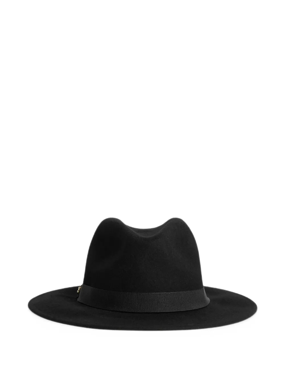 Coccinelle Fedora hoed met afwerking Zwart
