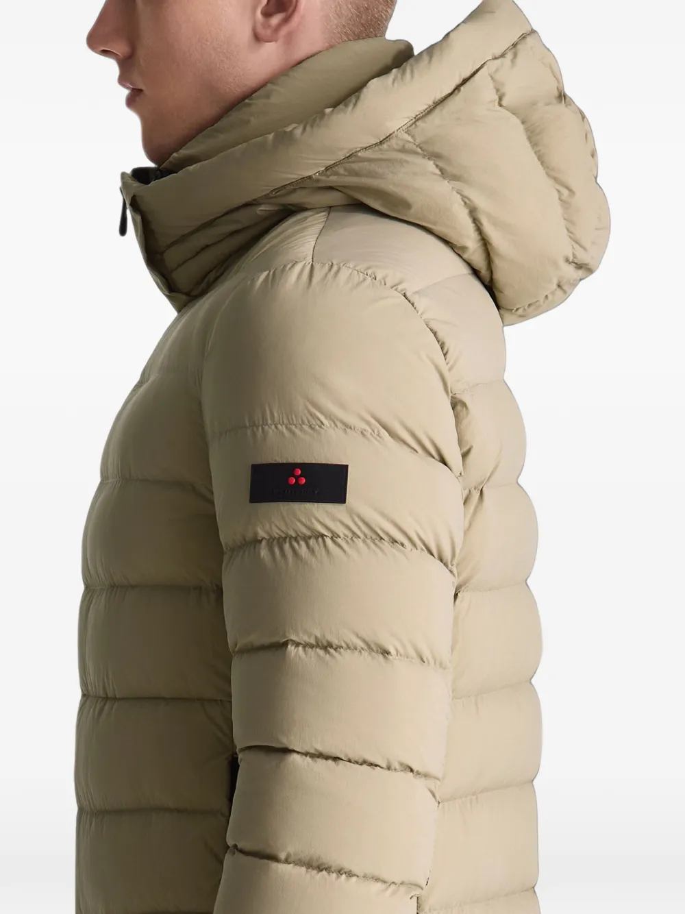 Peuterey Boggs gewatteerd donsjack met capuchon Beige