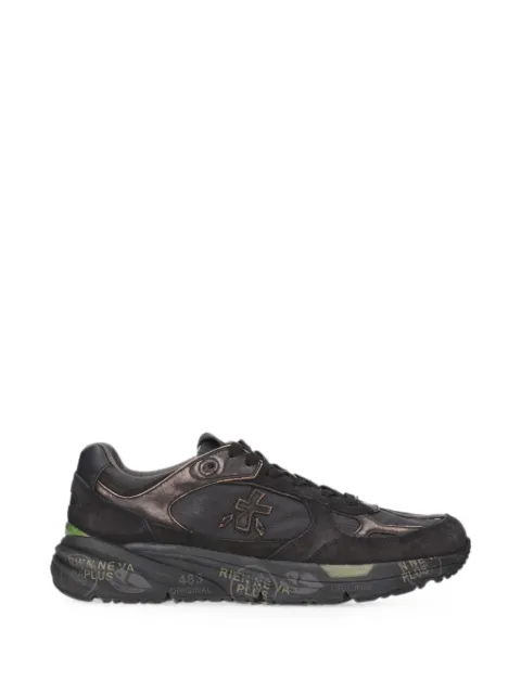 Premiata logo-patch panelled sneakers