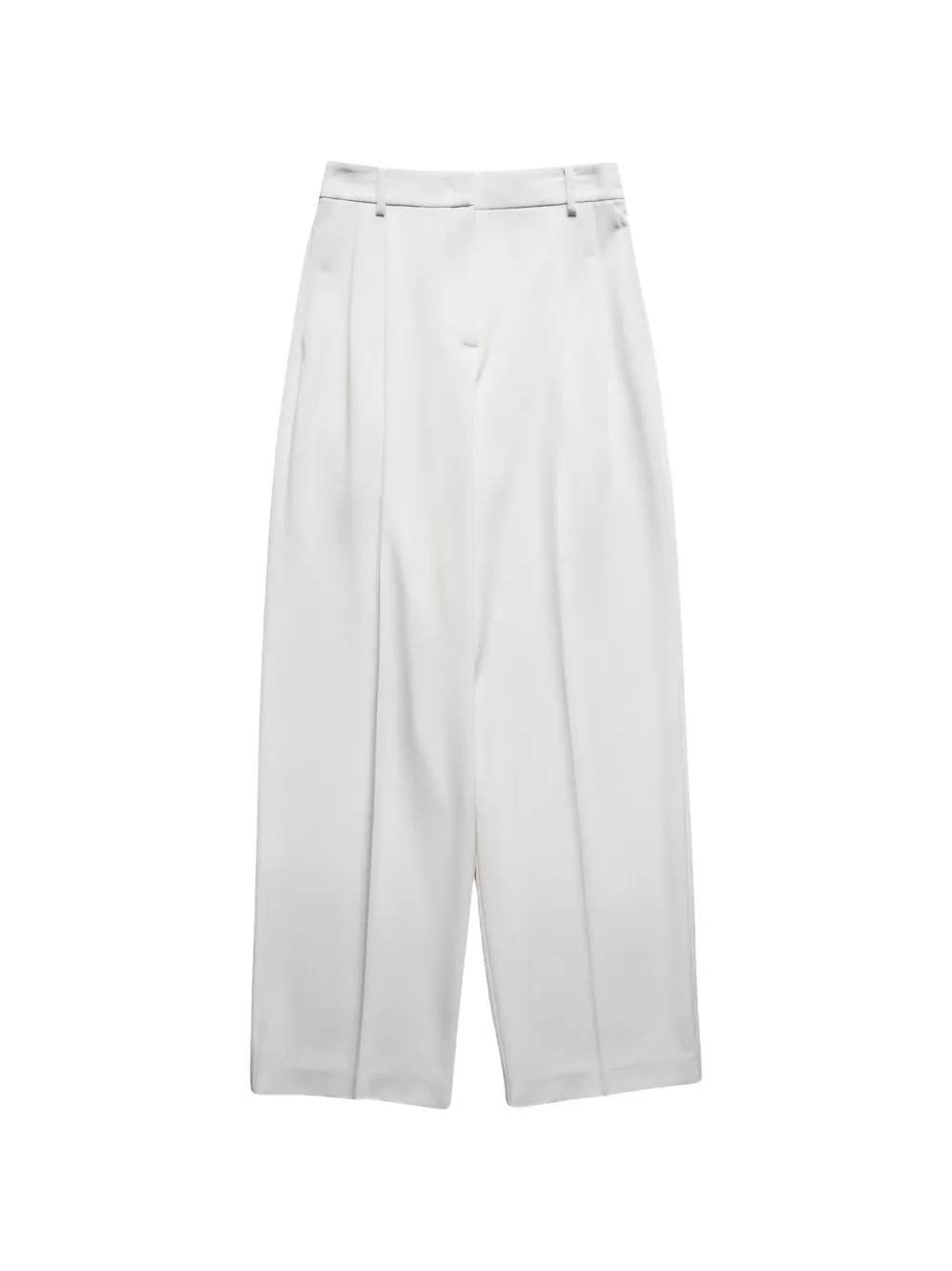 Patrizia Pepe Fluid pleated wide-leg trousers - Blanc Patrizia Pepe Fluid pleated wide-leg trousers - Blanc