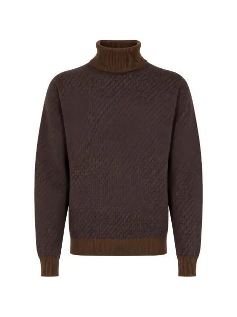 Manuel Ritz geometric-pattern roll-neck sweater