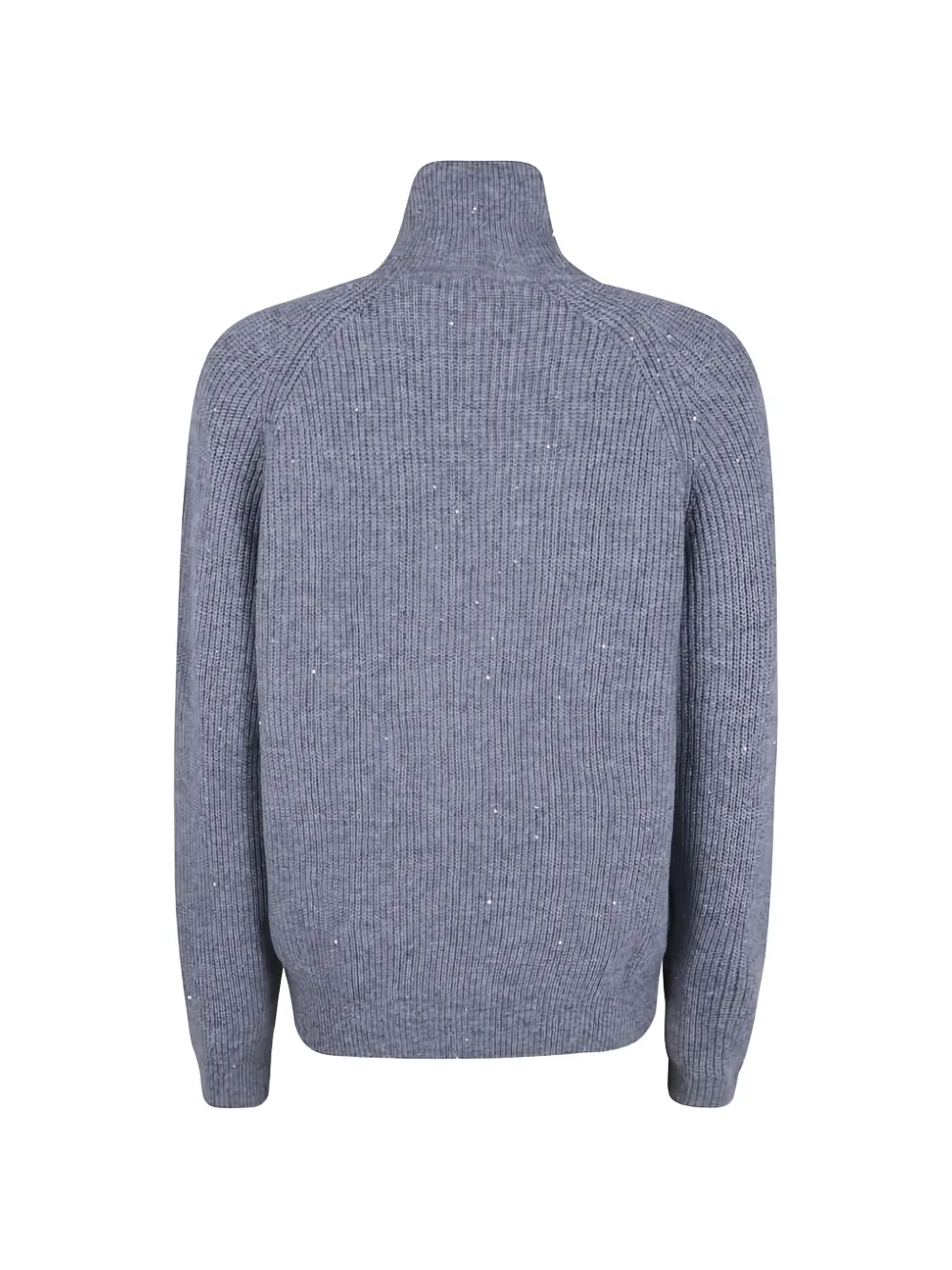Seventy sequin-embellished zip-up sweater Grijs