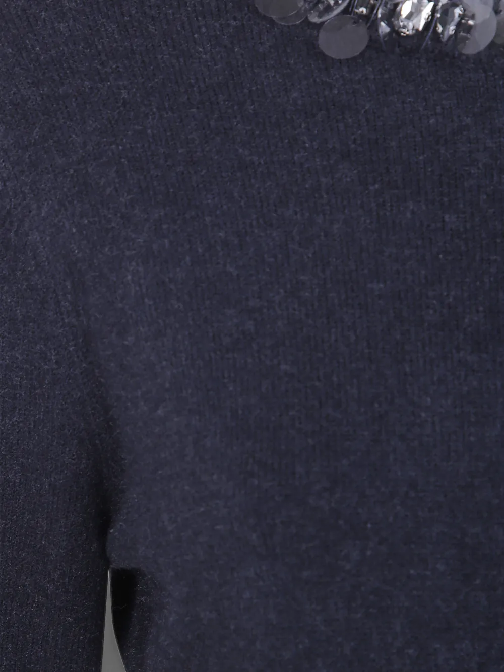 Seventy sequin-embellished sweater Zwart