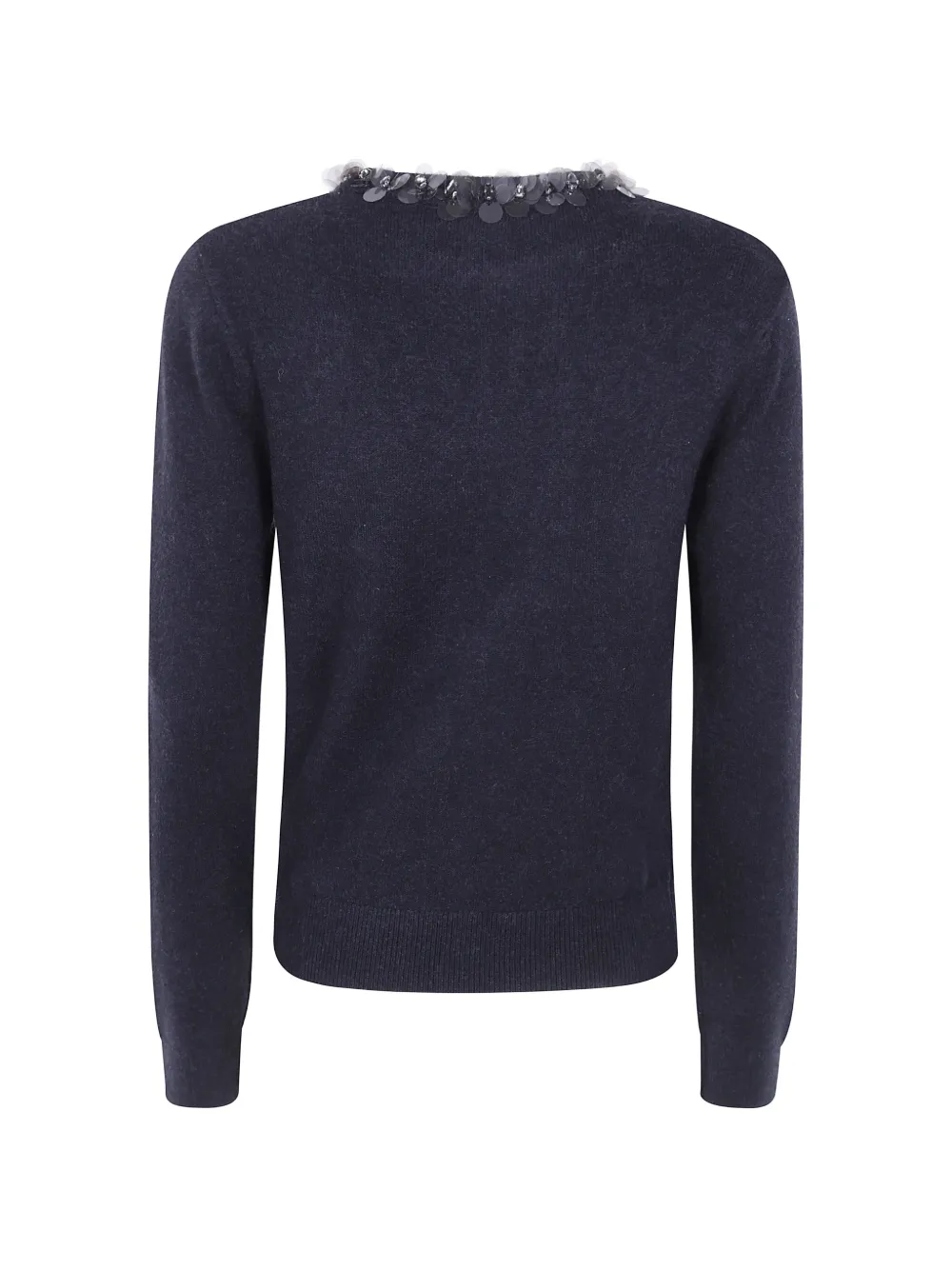 Seventy sequin-embellished sweater Zwart