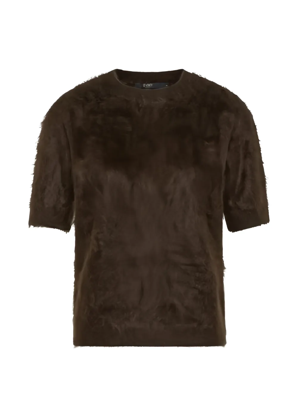 Seventy cashmere short-sleeve sweater - Marrone