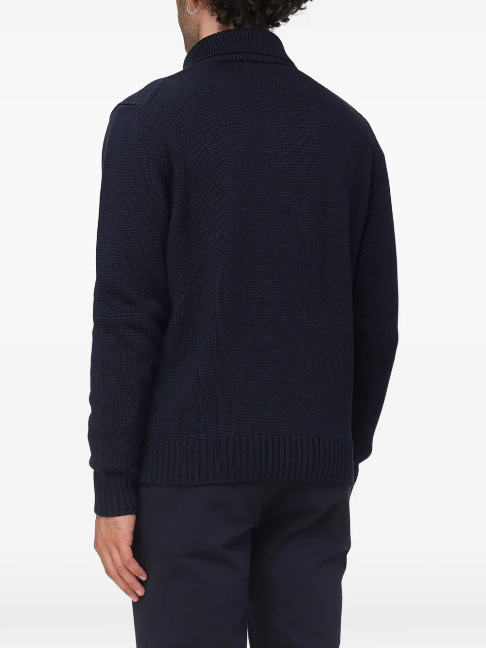 Zanone Kobe button-up cardigan Blauw