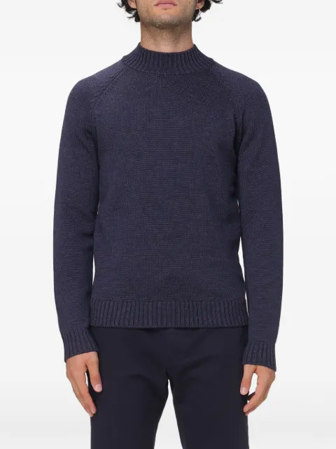 Zanone raglan-sleeve ribbed-trim sweater
