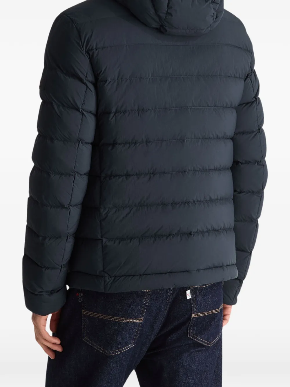 Peuterey Boggs GRS 05 quilted hooded jacket Blauw