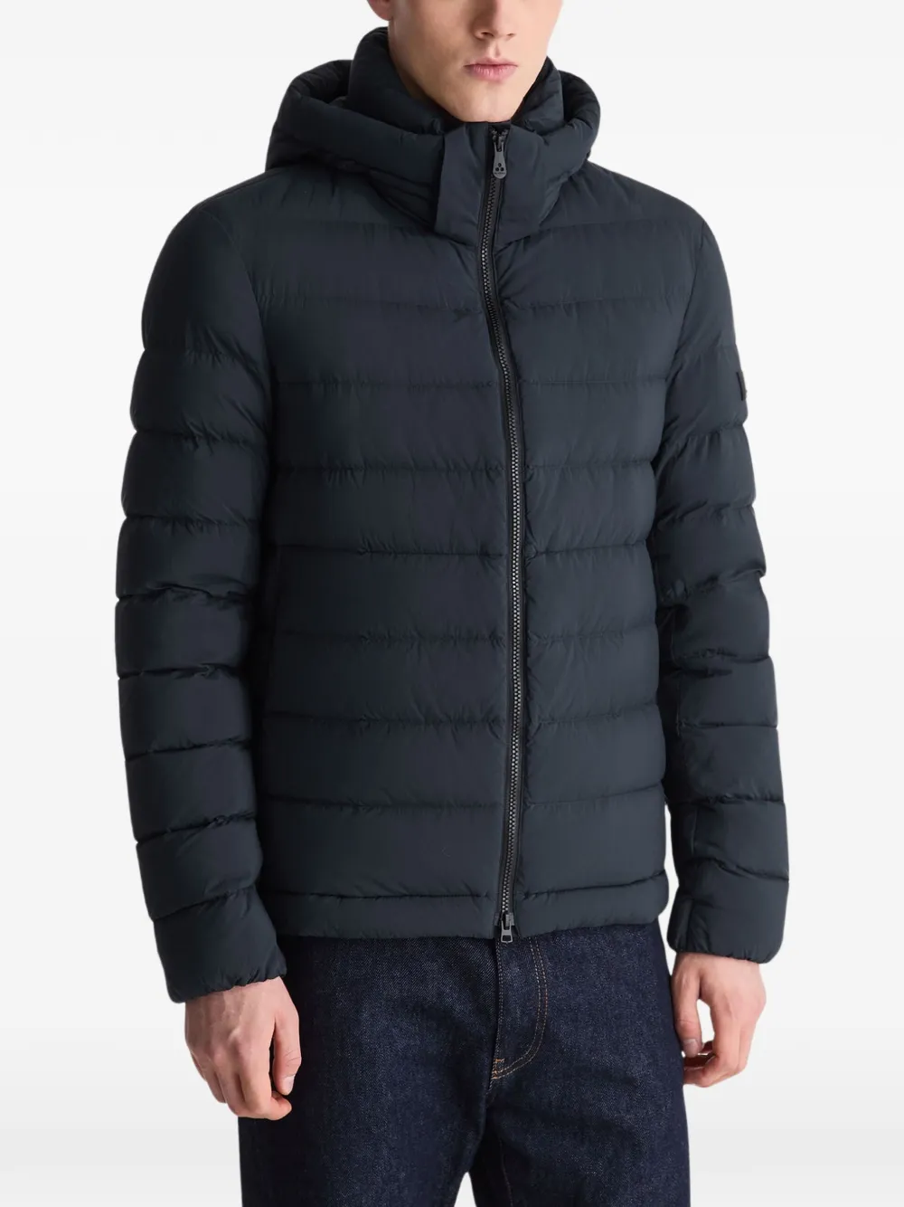 Peuterey Boggs GRS 05 quilted hooded jacket Blauw