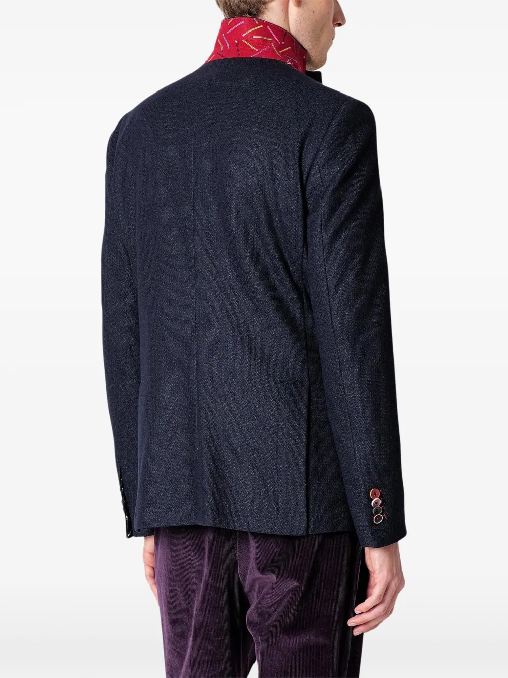 Manuel Ritz Blazer met enkele rij knopen Blauw