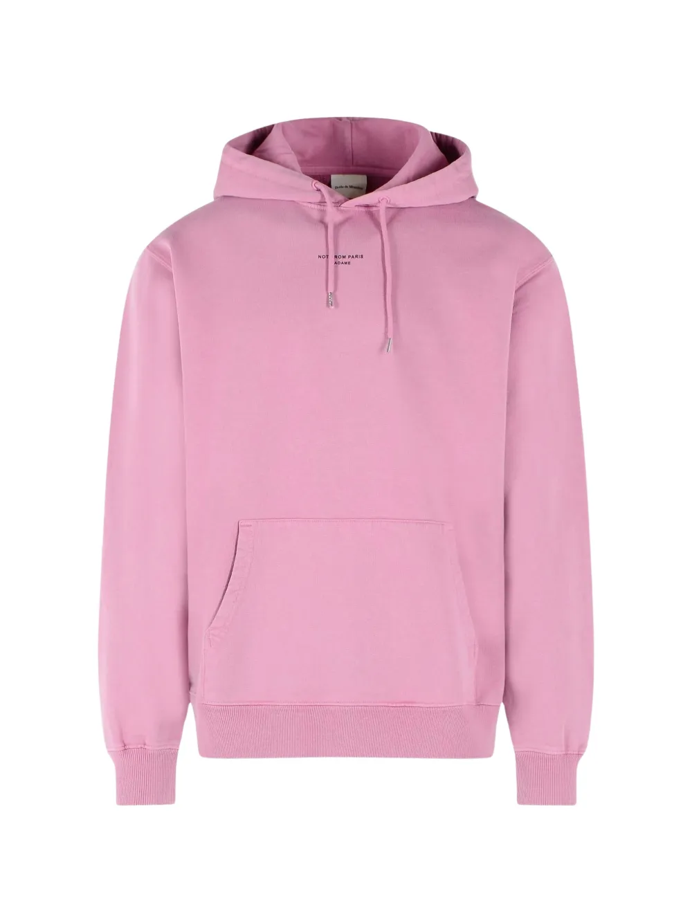 Drôle De Monsieur logo-print cotton hoodie - Pink