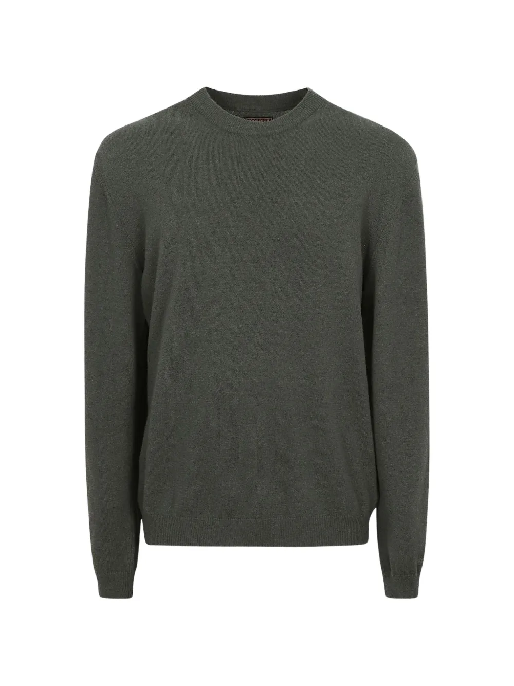 Woolrich crew-neck virgin wool sweater Groen