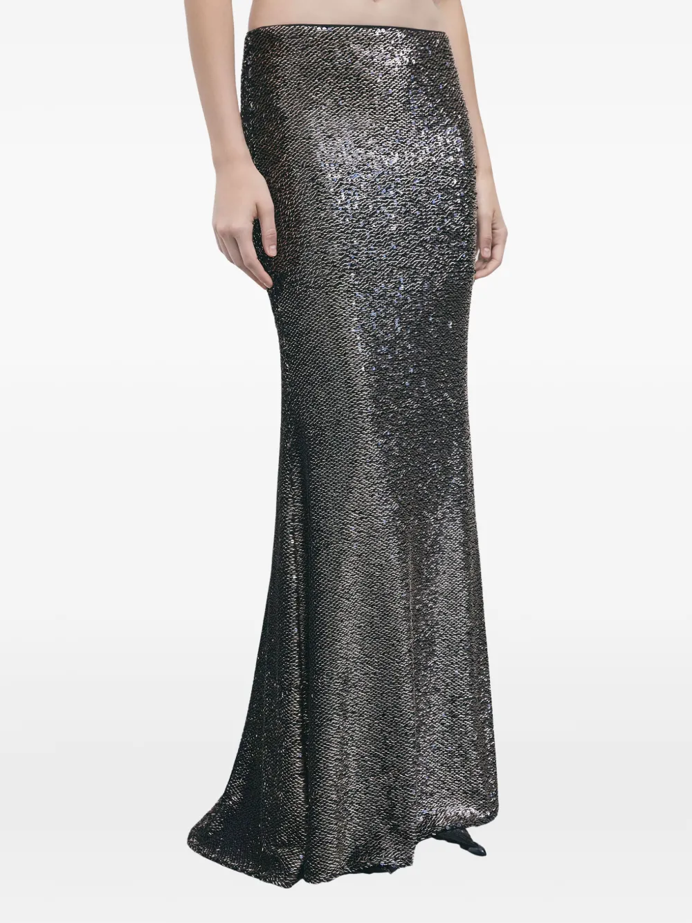 Patrizia Pepe sequined maxi skirt Zwart