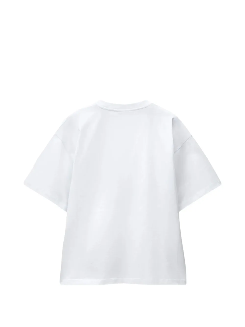 Versace Katoenen jersey T-shirt met borduurwerk Wit