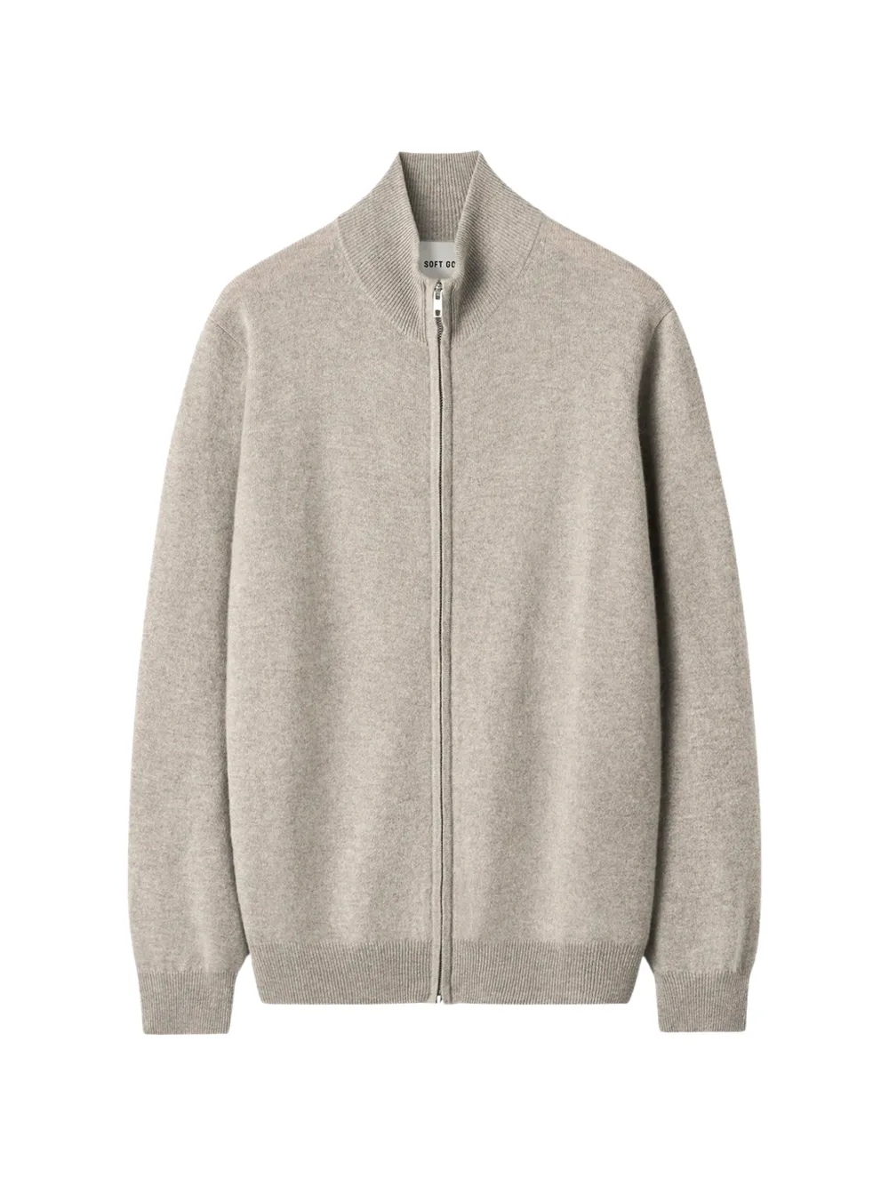 Soft Goat zip-up cashmere sweater