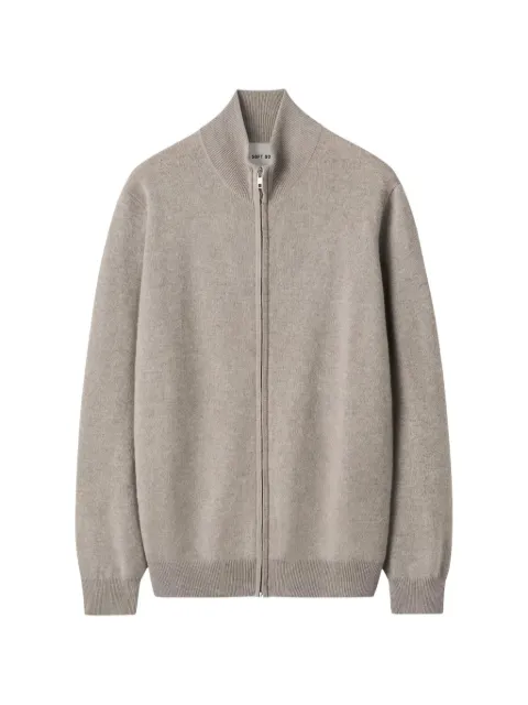 Soft Goat zip-up cashmere sweater