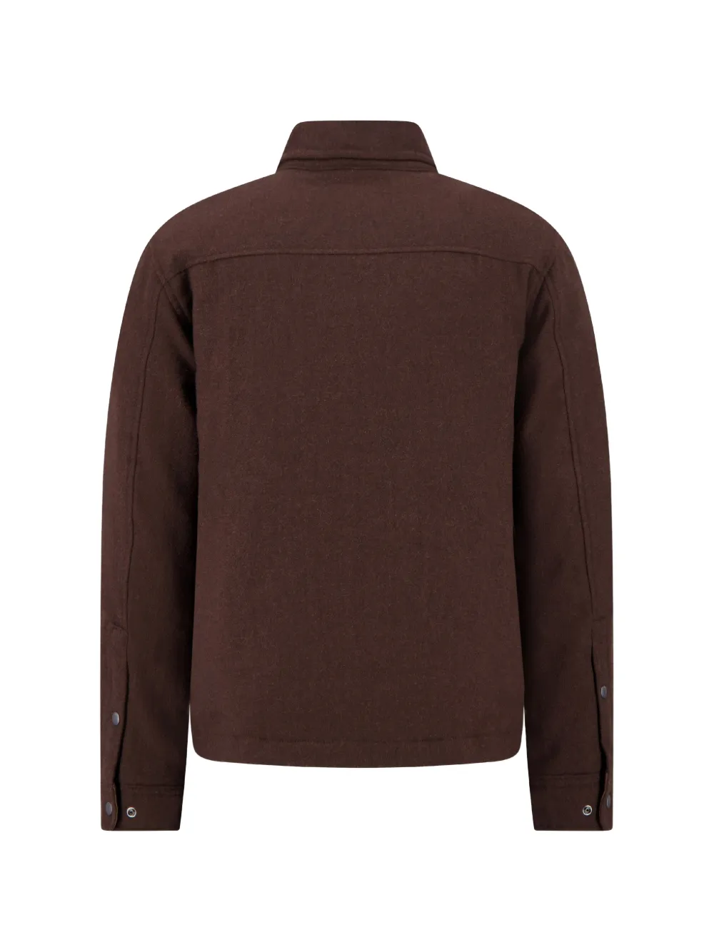Woolrich button-up wool-blend jacket Bruin