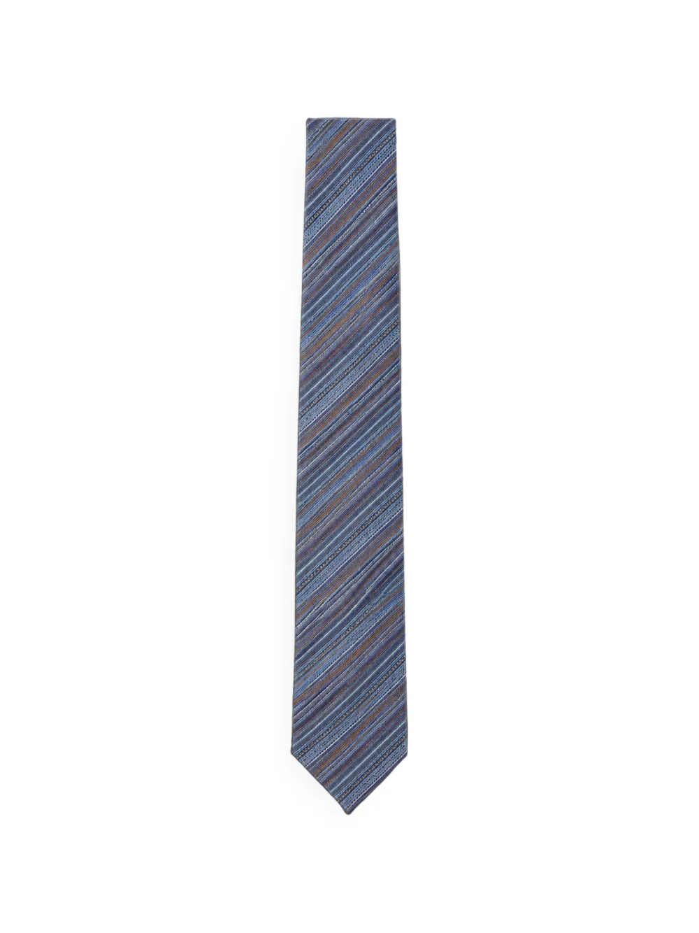 Missoni striped silk tie - Blu