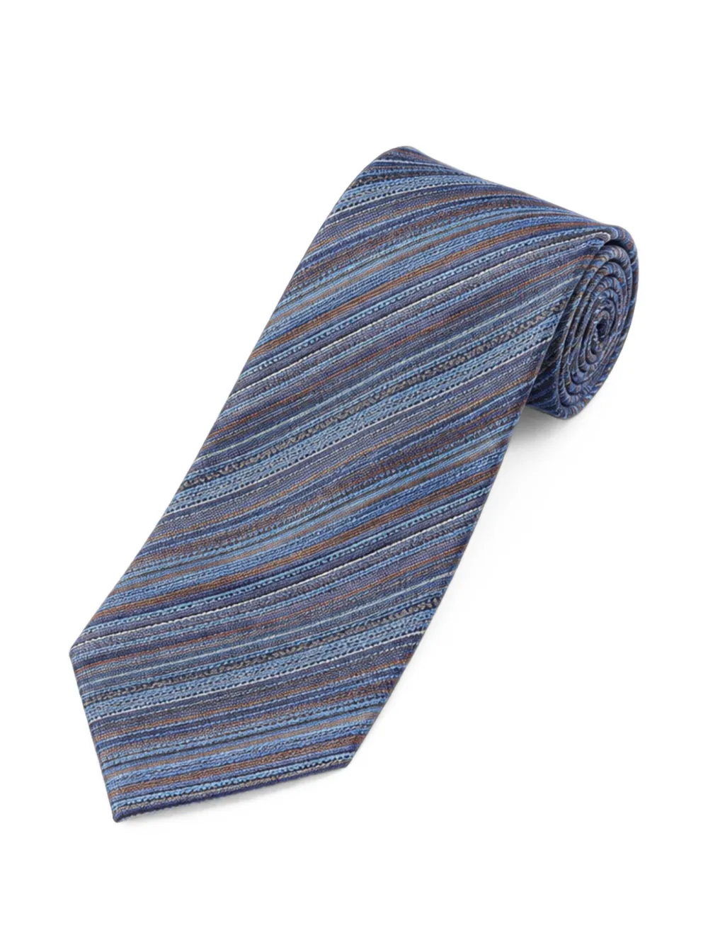 Missoni Gestreepte zijden stropdas Blauw
