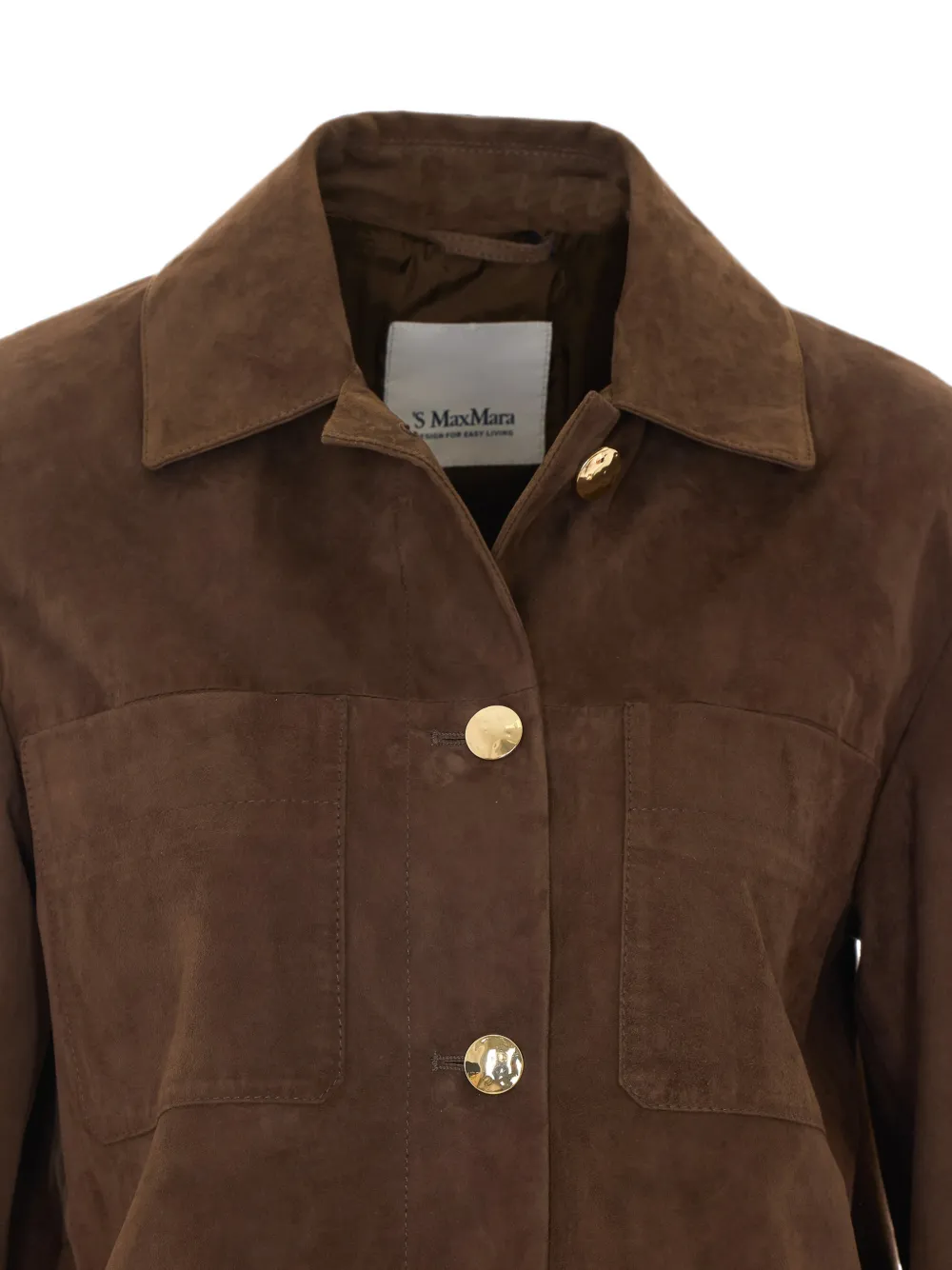 'S Max Mara Suède jack Bruin