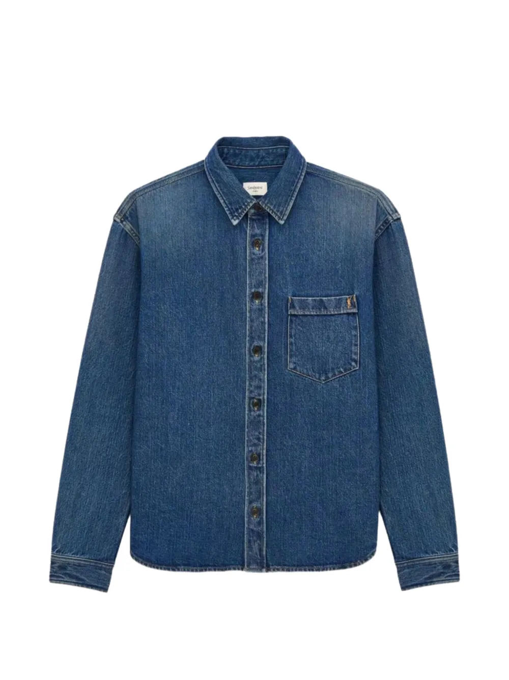Saint Laurent Cassandre Jeanshemd - Blau