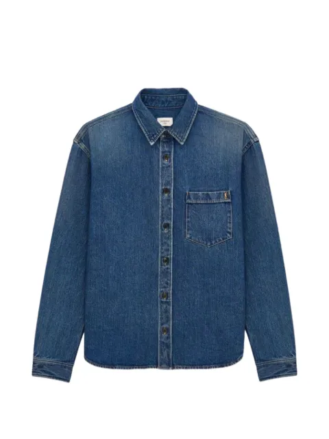 Saint Laurent Cassandre shirt in denim