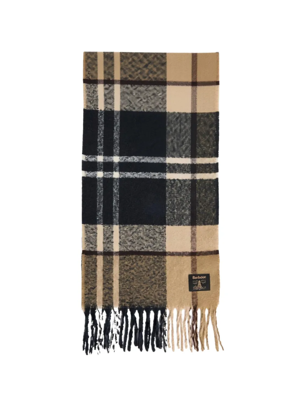 Barbour Yorklane Tartan fringed scarf