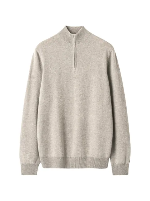 Soft Goat quarter-zip cashmere sweater