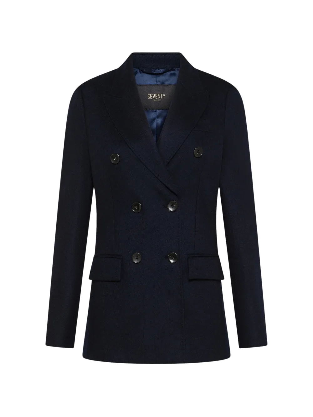 Seventy double-breasted wool blazer - Bleu Seventy double-breasted wool blazer - Bleu