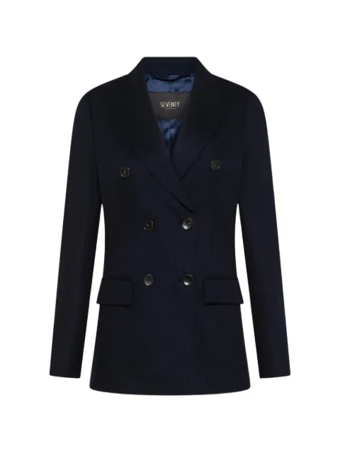 Seventy double-breasted wool blazer