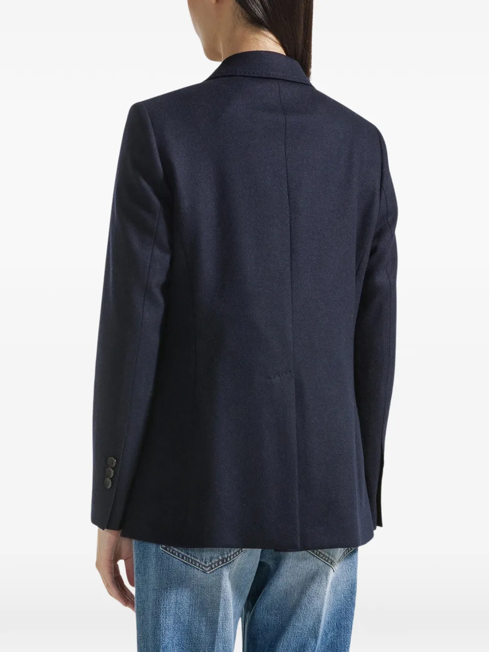 Seventy Wollen blazer met dubbele rij knopen Blauw