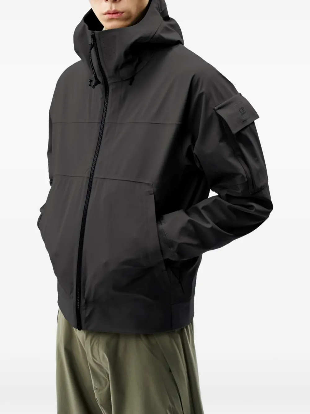C.P. Company Metropolis Series MetroShell jack met capuchon Zwart