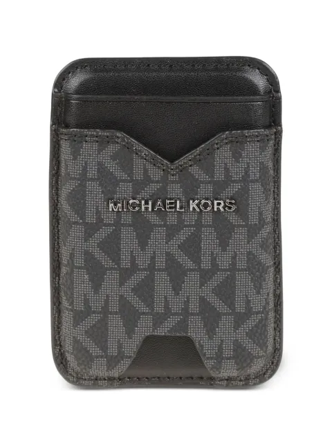 Michael Kors tarjetero con logo estampado
