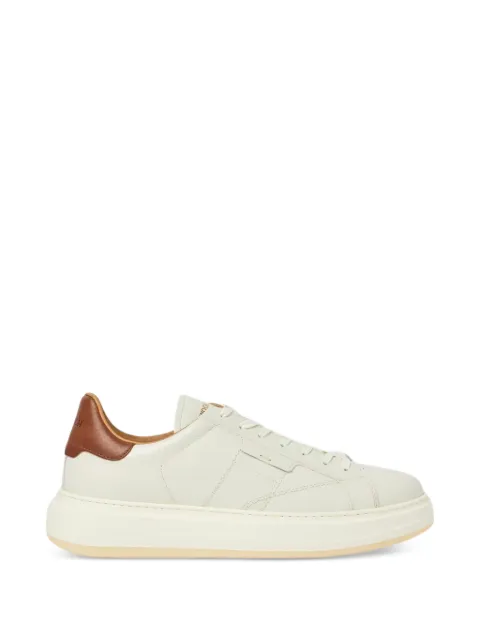 Woolrich Arrow logo-embossed leather sneakers